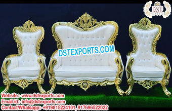 Royal Wedding High Back Throne Sofa Set