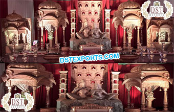 Grand Indian Wedding Shiv Parvati Stage