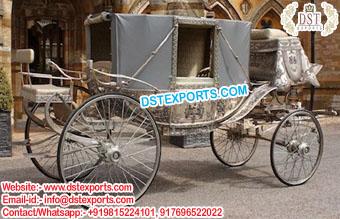 Hollywood Silver Barouche Horse Carriage