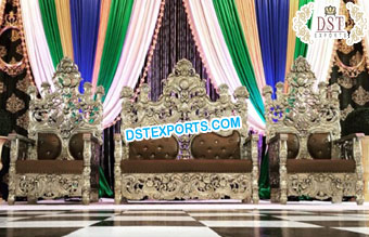 Royal Maharaja Wedding Sofa With Chairs