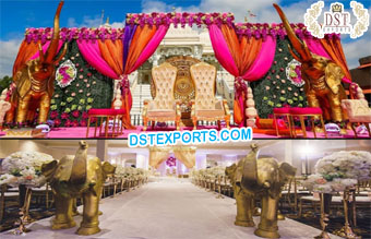 Asian Wedding Fiber Elephant Statues NZ