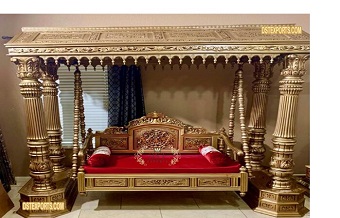 Royal Maharaja Teak Wood Swing For Living Room