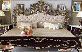 Royal Design Double Bed & Side Table