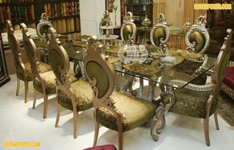 Luxury Leaf Style Dining Table & Chairs  :