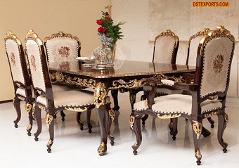 Royal Italian Style Dining Table Set