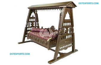 Indian Teak Wood Swing For Home