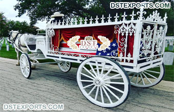 Modern Design Funeral Coffin Horse Carriage