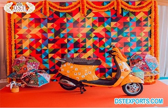Gorgeous Colorful Wedding Photo Booth Scooter