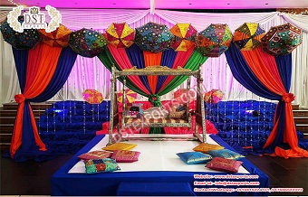 Imperial Sangeet Night Wedding Stage Setup