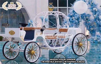 Fairy Tale Design White Cinderella Carriage