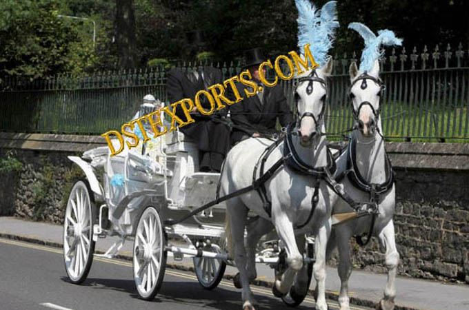 Double Horse Wedding Carriages