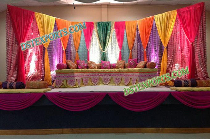 Royal Wedding Mehndi Stage