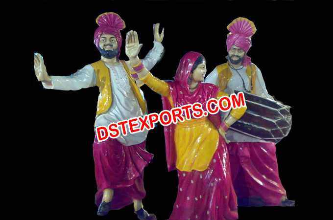 Wedding Rangla Punjab Theme Fiber Statue