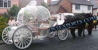 Cinderalla Covered Carriage For Wedding