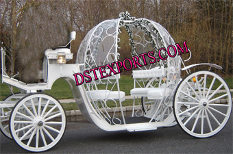 White Cinderella Wedding Carriages