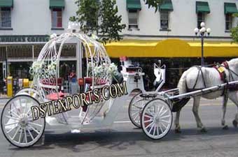 Wedding Flowered Cinderella Carriage