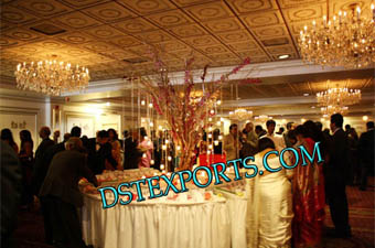 Wedding Center Table Lighted Crystal Tree