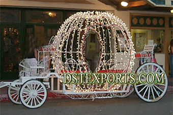 Wedding New Cinderella Carriage  With Lighting