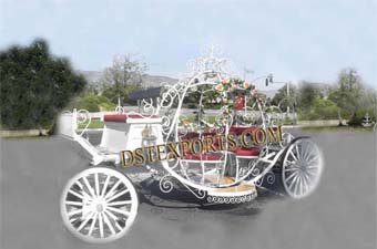Wedding Flowered Decorated Cinderella Carriage