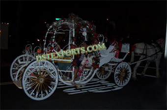 Lighted Wedding Cinderella  Horse  Carriage