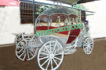 Wedding silver Crystal Cinderella Carriage
