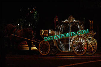 Lighted Cinderalla Horse Carriage
