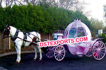 Australian Wedding Pink Cinderella Horse Carriage