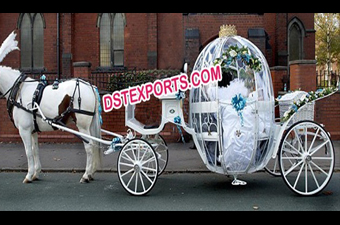Wedding Bridal Stylish Cinderella Horse Carriage