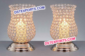 Stylish Crystal Lantern For Table Decoration
