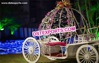 Beautiful Bride and Groom Carriage