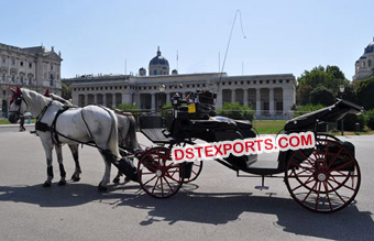 Black Victoria Horse Carriage For Sale