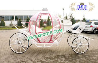 Beautiful Cinderella Horse Carriage With Crown