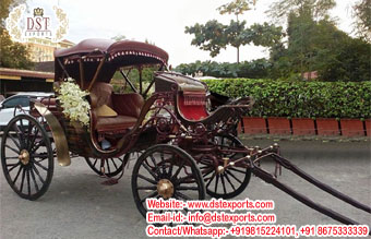Vintage Victorian Horse Drawn Touring Carriage